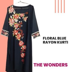 RAYON FLORAL KURTI FOR 300